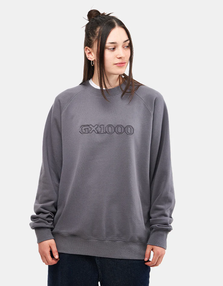 GX1000 OG Logo Crewneck - Charcoal - Image 6