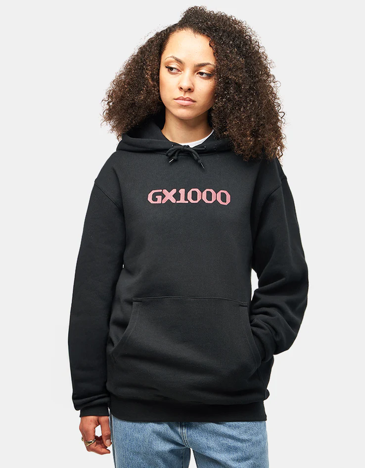 GX1000 OG Logo Pullover Hoodie - Black/Burgundy - Image 4