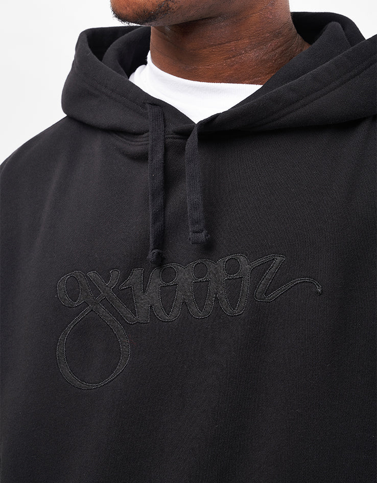 GX1000 Script Pullover Hoodie - Black - Image 3