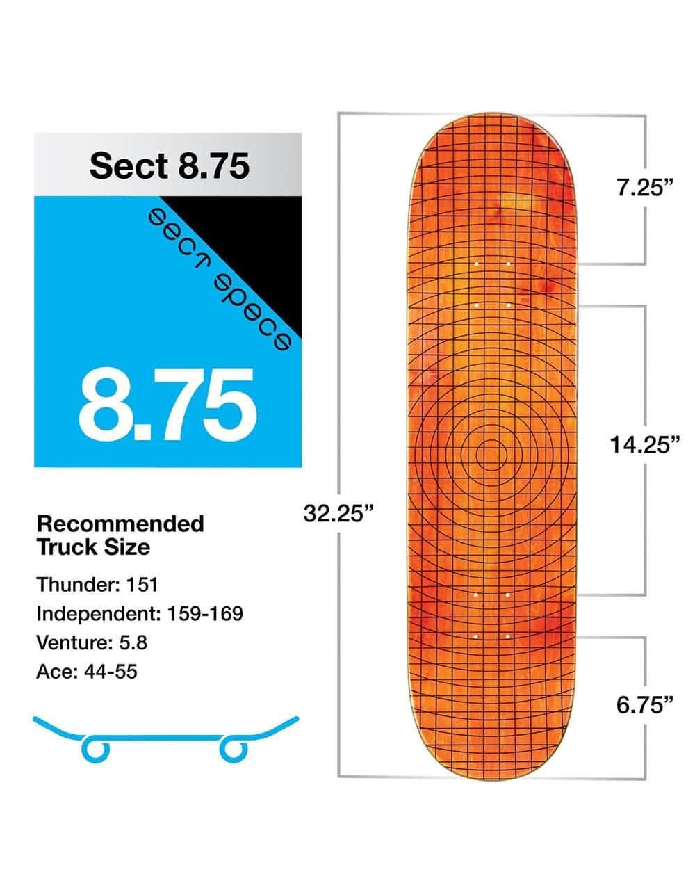 Habitat x Pink Floyd Pulse Skateboard Deck - 8.75" - Image 5