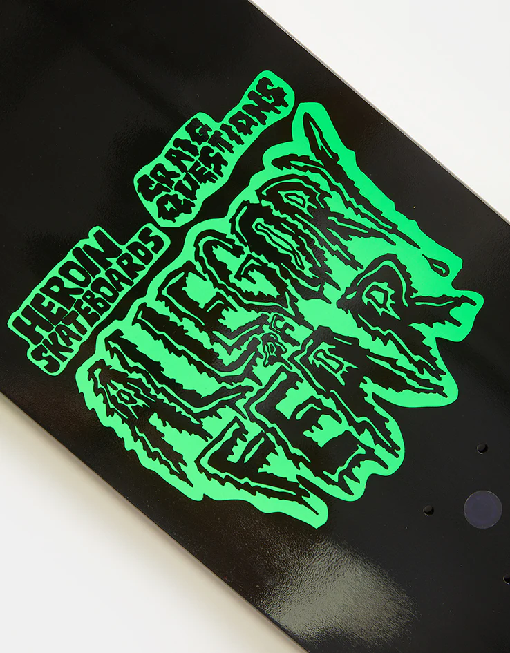 Heroin Swampy Allegory of Fear Skateboard Deck - 9” - Image 4