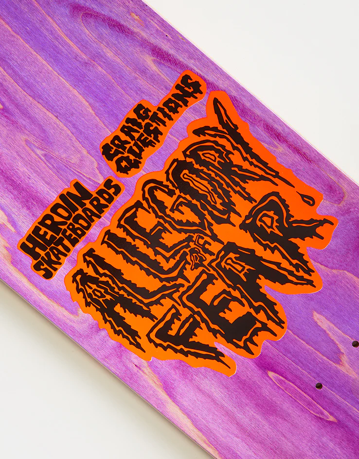 Heroin Wilson Allegory of Fear Skateboard Deck - 8.75” - Image 4