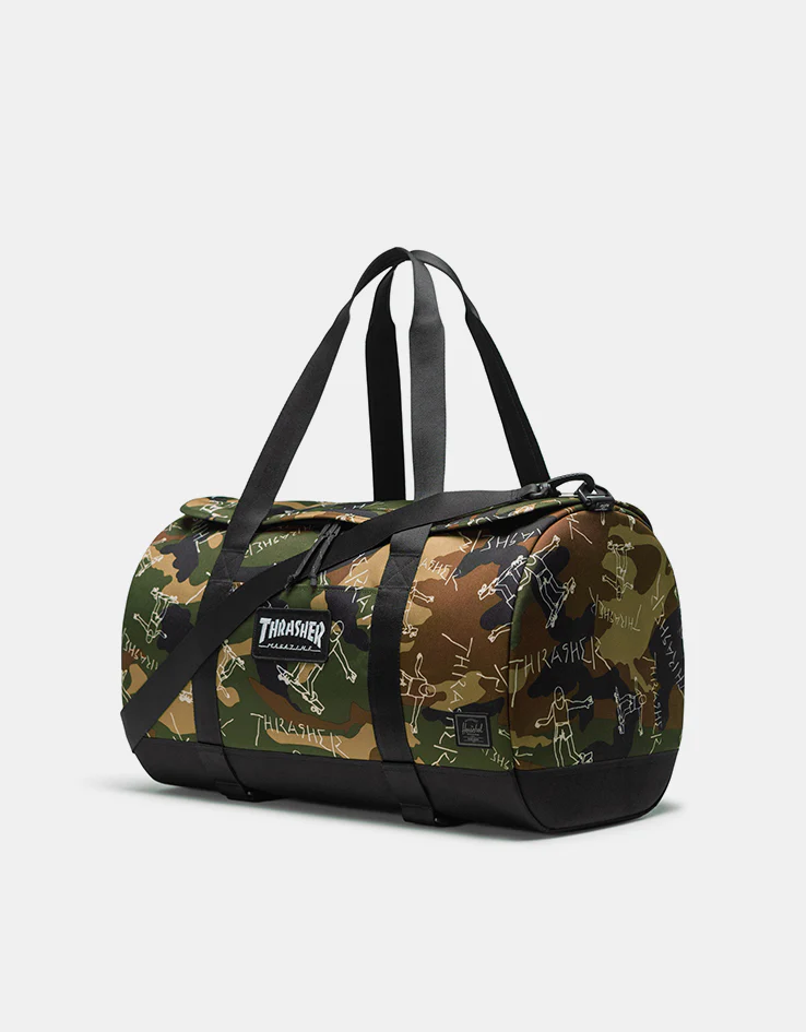 Herschel x Thrasher x Gonz Heritage™ Skate Duffle Bag - Woodland Camo - Image 2