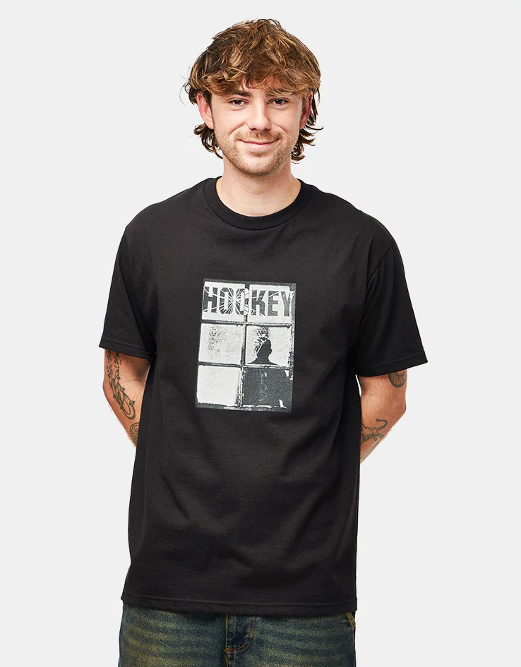 Hockey Temporary Site T-Shirt - Black