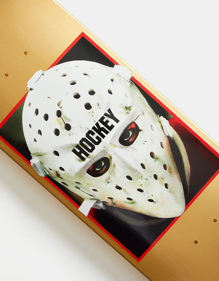 Hockey War on Ice S1 Skateboard Deck - Metallic Gold - Image 3