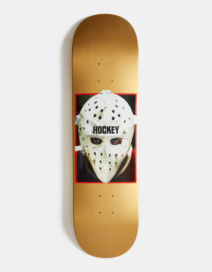 Hockey War on Ice S2 Skateboard Deck - Metallic Gold