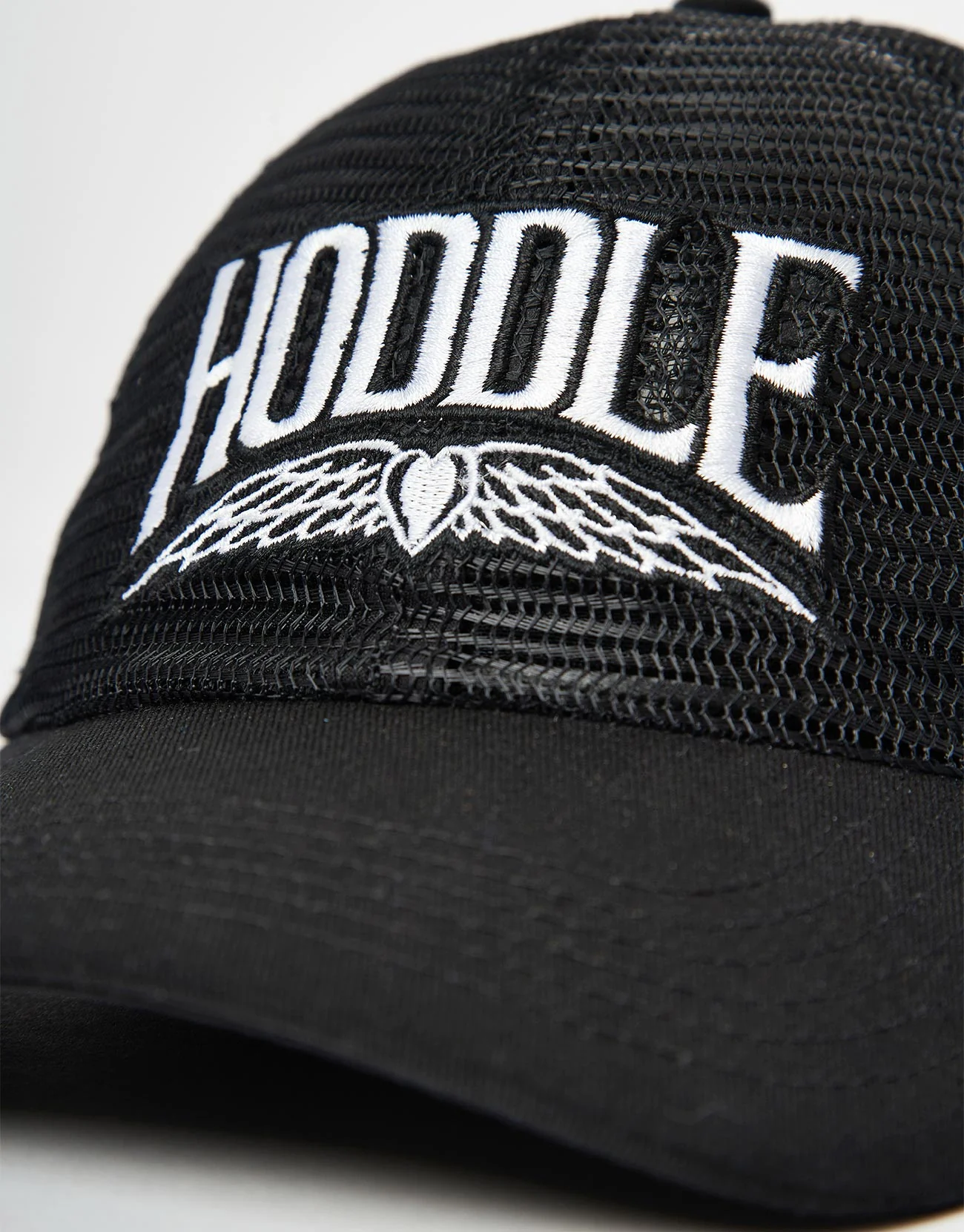 Hoddle Heart Trucker Cap - Black/White - Image 2