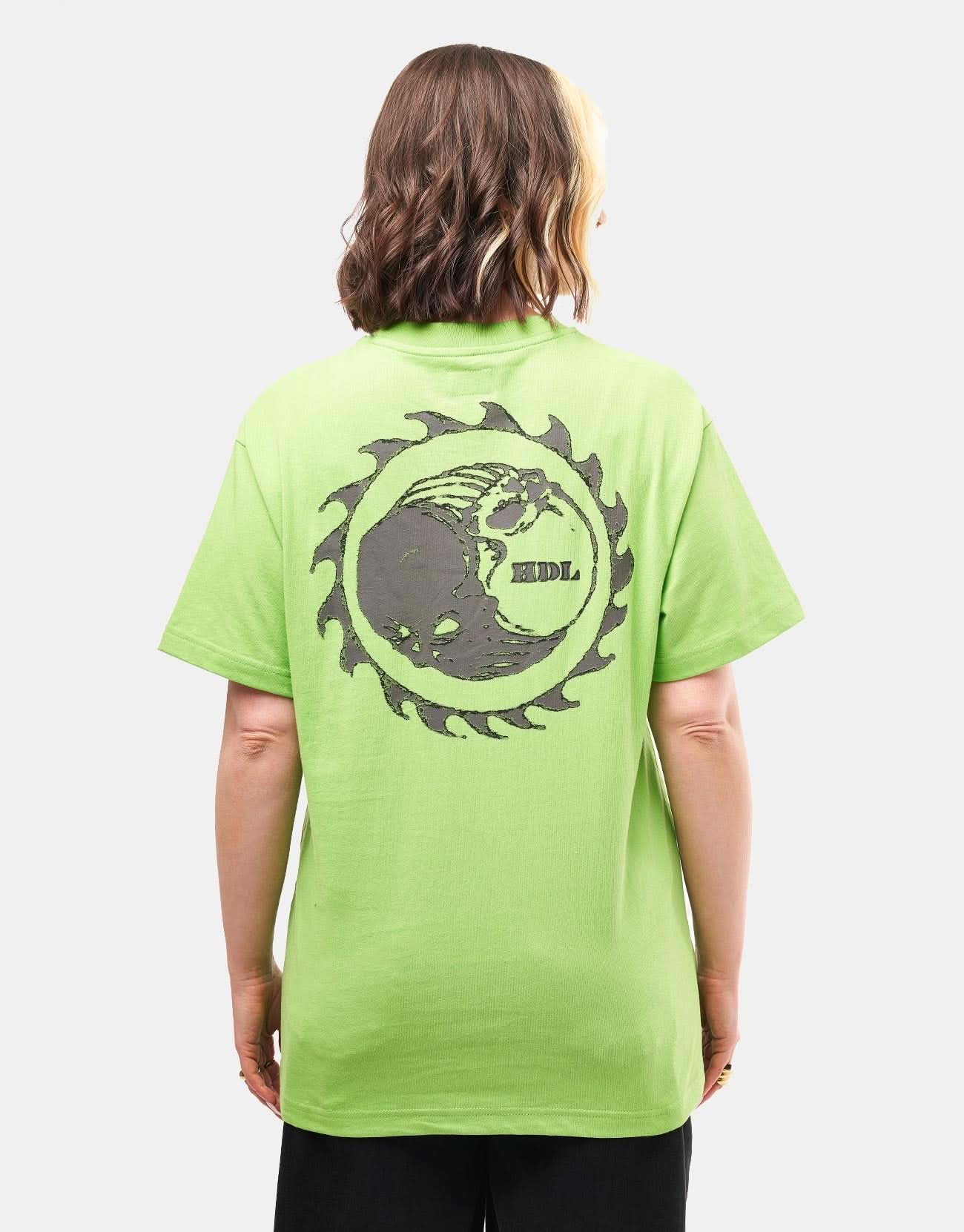 Hoddle Thunderdome Pocket T-Shirt - Lime Green - Image 5