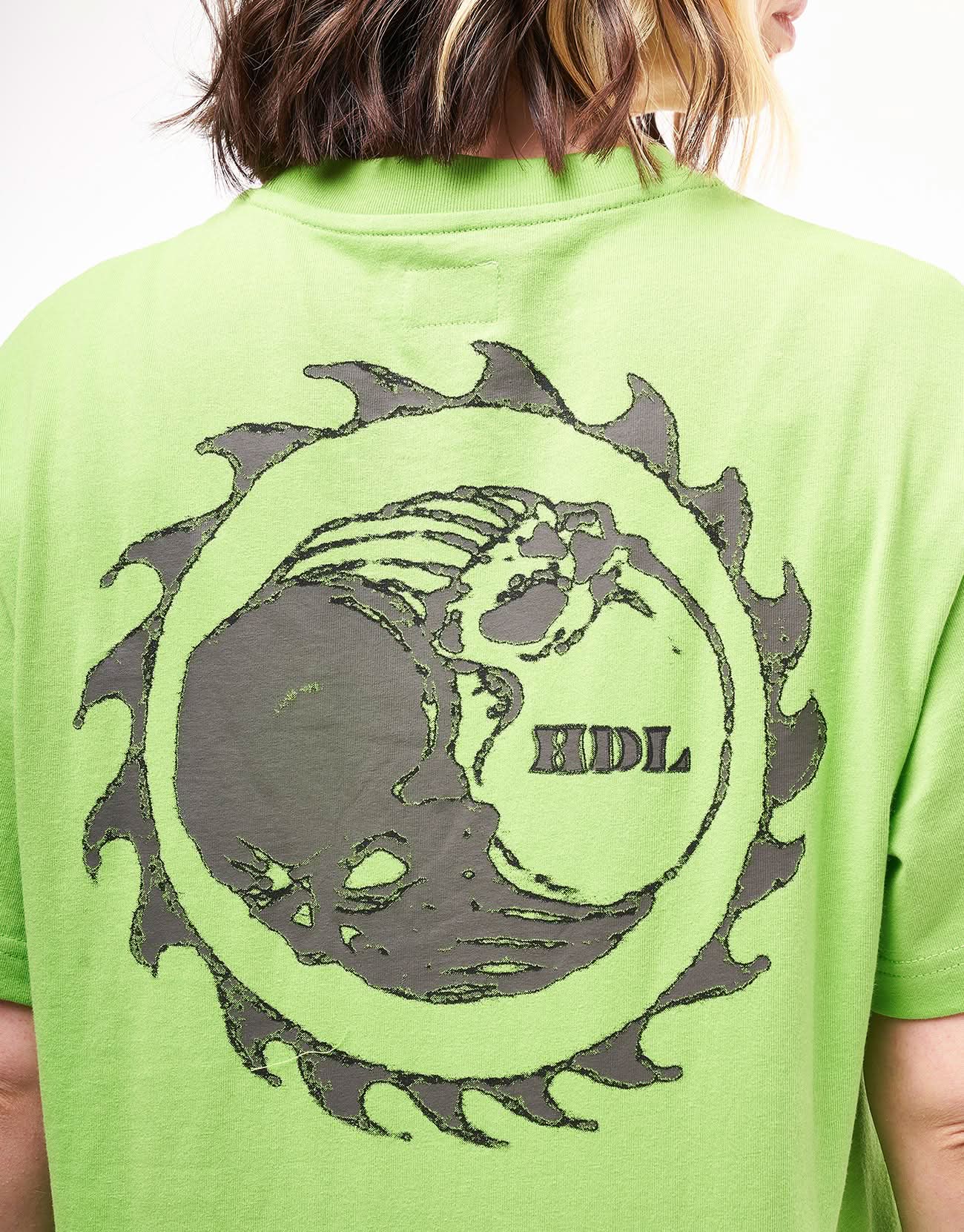 Hoddle Thunderdome Pocket T-Shirt - Lime Green - Image 7