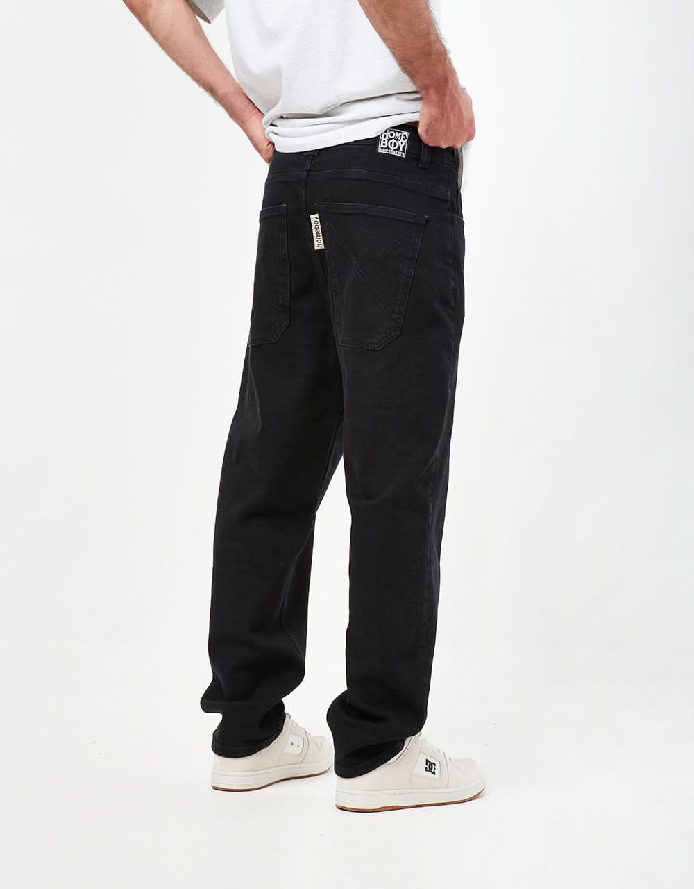 Homeboy X-Tra Baggy Denim - Washed Black - Image 3