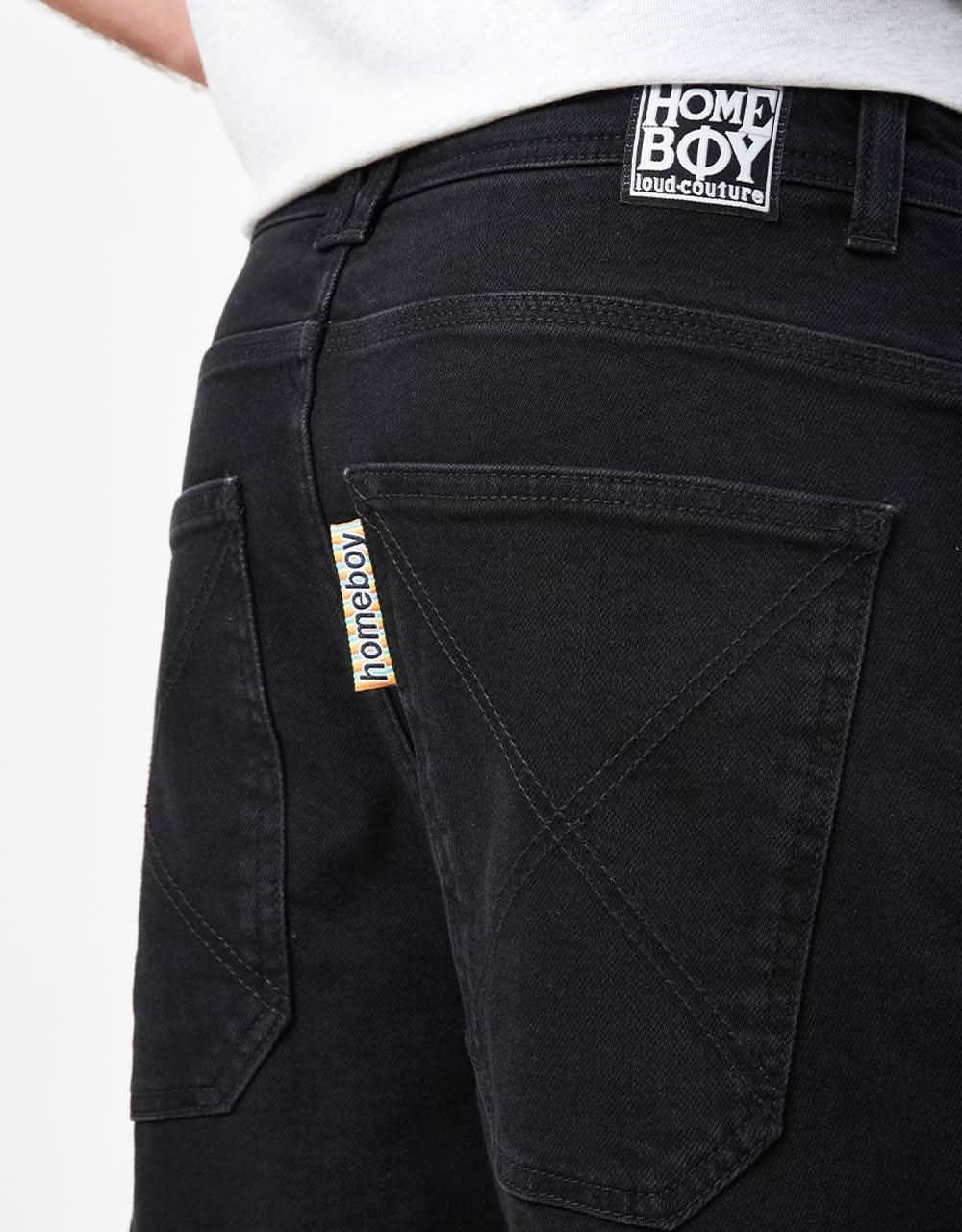 Homeboy X-Tra Baggy Denim - Washed Black - Image 6