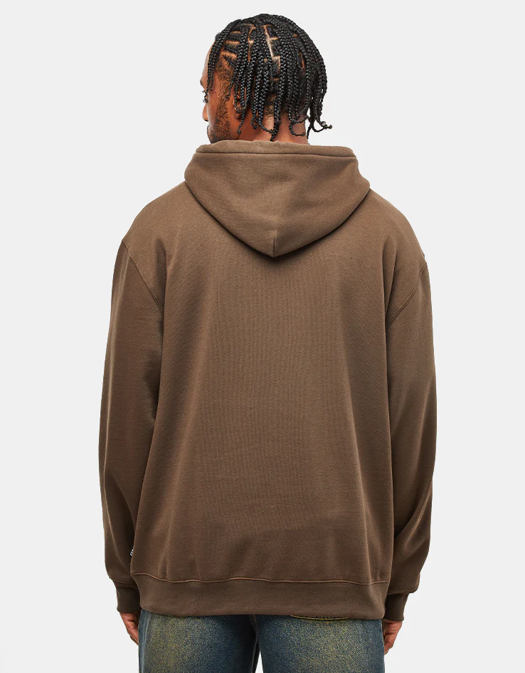 HUF 89 Box Logo Pullover Hoodie - Chocolate - Image 3