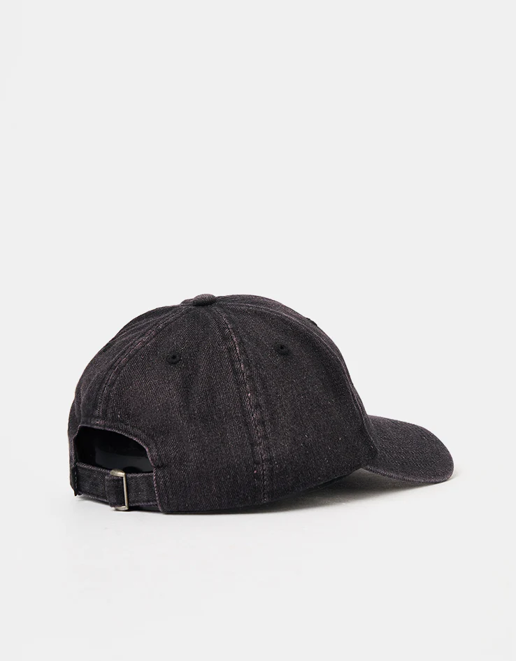 HUF Apollo Denim 6 Panel Curved Visor Cap - Dust Purple - Image 3