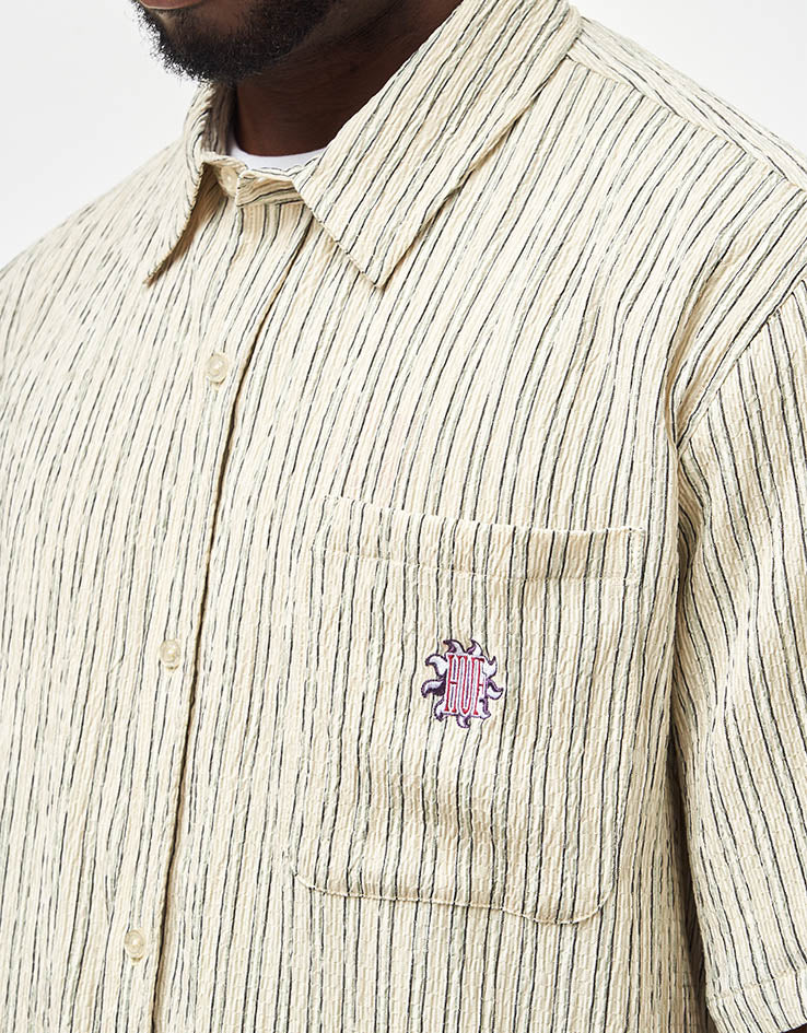 HUF Apollo S/S Striped Shirt - Natural - Image 4