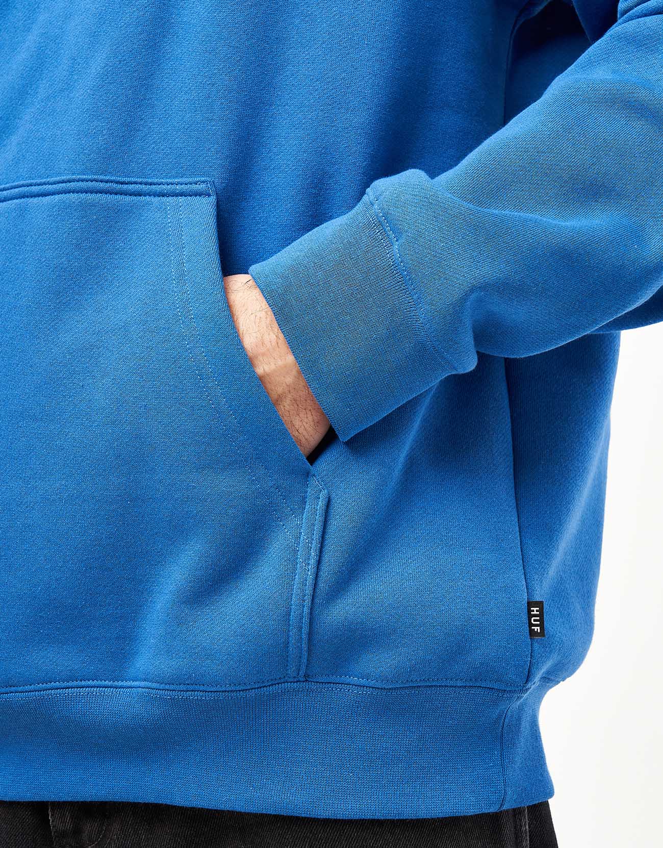 HUF Big Block Pullover Hoodie - Cobalt Blue - Image 3