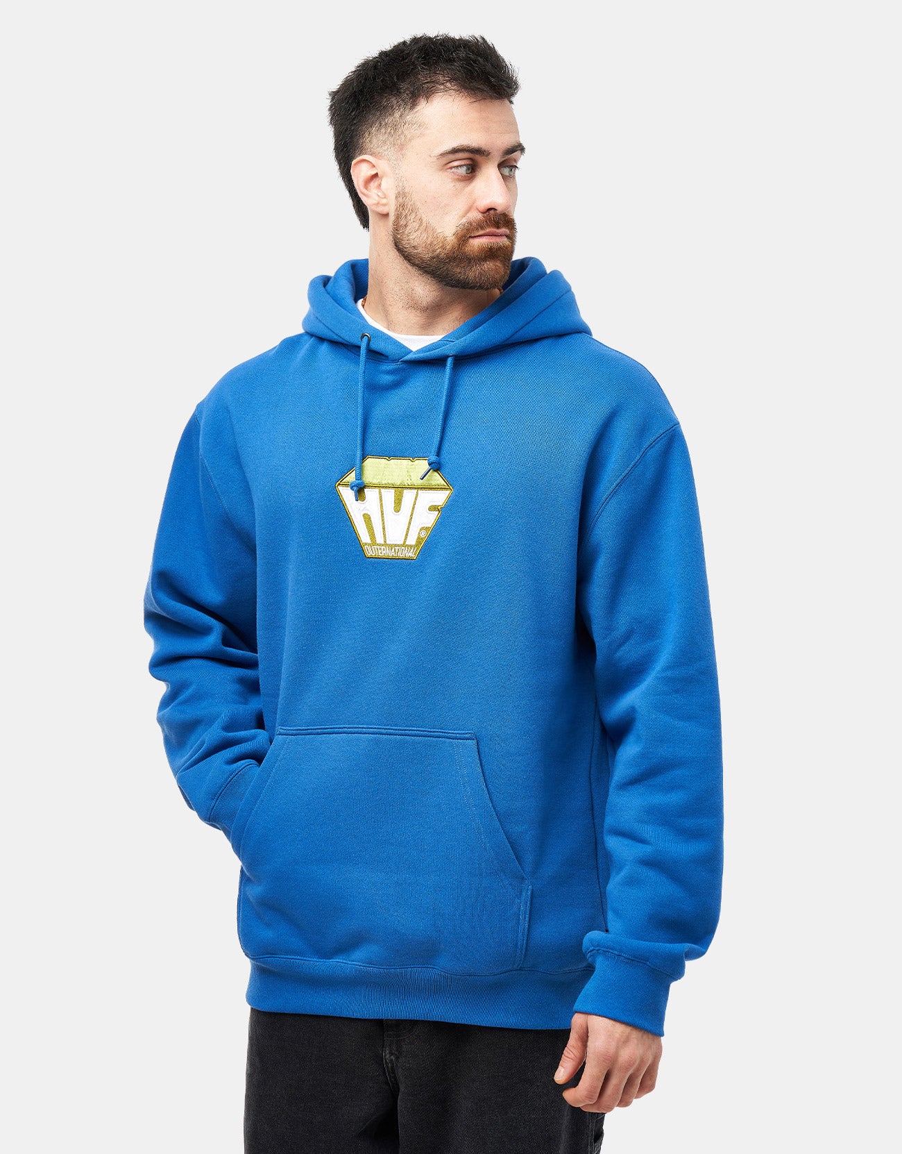 HUF Big Block Pullover Hoodie - Cobalt Blue - Image 7
