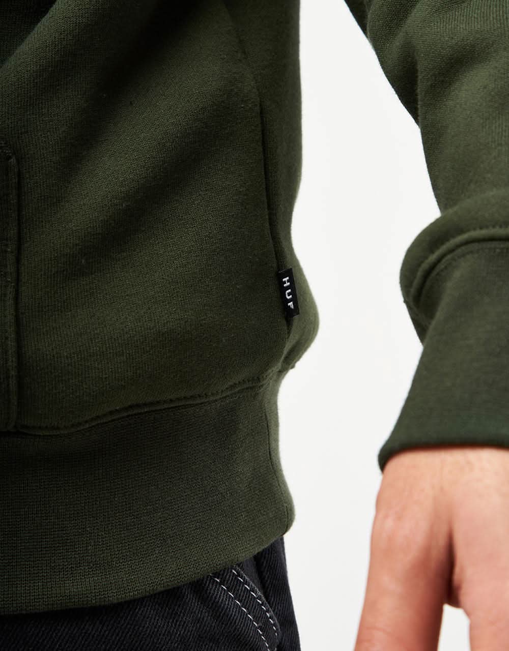 HUF Blur Pullover Hoodie - Hunter Green - Image 4