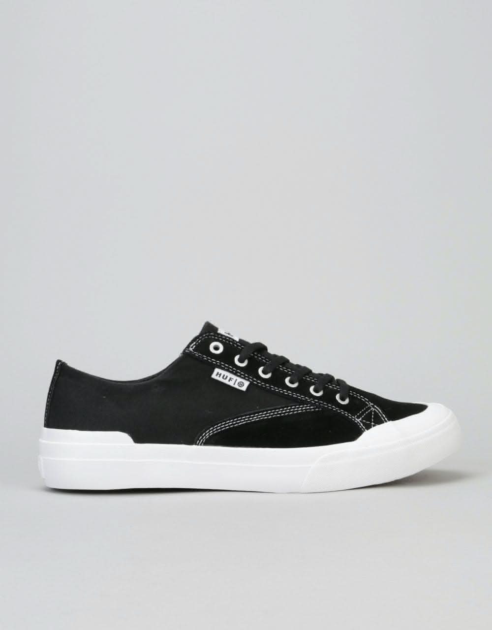 HUF Classic Lo Essential Skate Shoes - Black/White