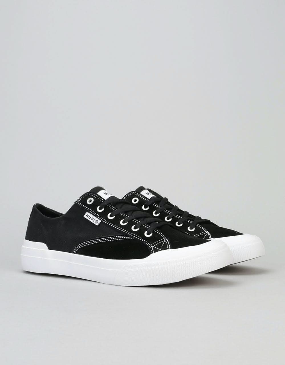 HUF Classic Lo Essential Skate Shoes - Black/White - Image 2