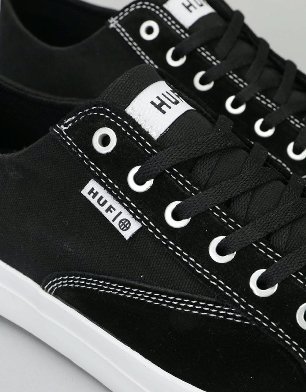 HUF Classic Lo Essential Skate Shoes - Black/White - Image 5