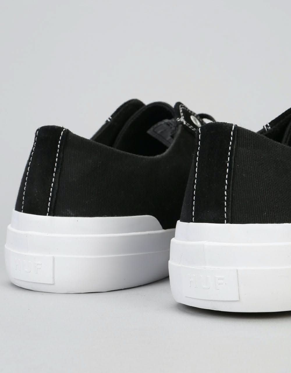 HUF Classic Lo Essential Skate Shoes - Black/White - Image 6