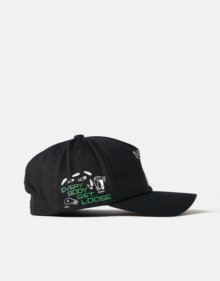 HUF Everybody Get Loose Snapback Cap - Black - Image 3