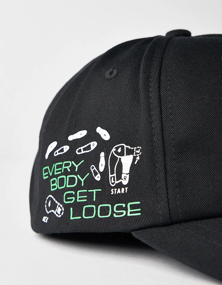 HUF Everybody Get Loose Snapback Cap - Black - Image 6