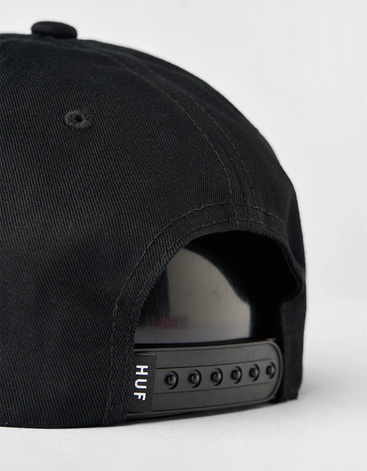 HUF Everybody Get Loose Snapback Cap - Black - Image 7