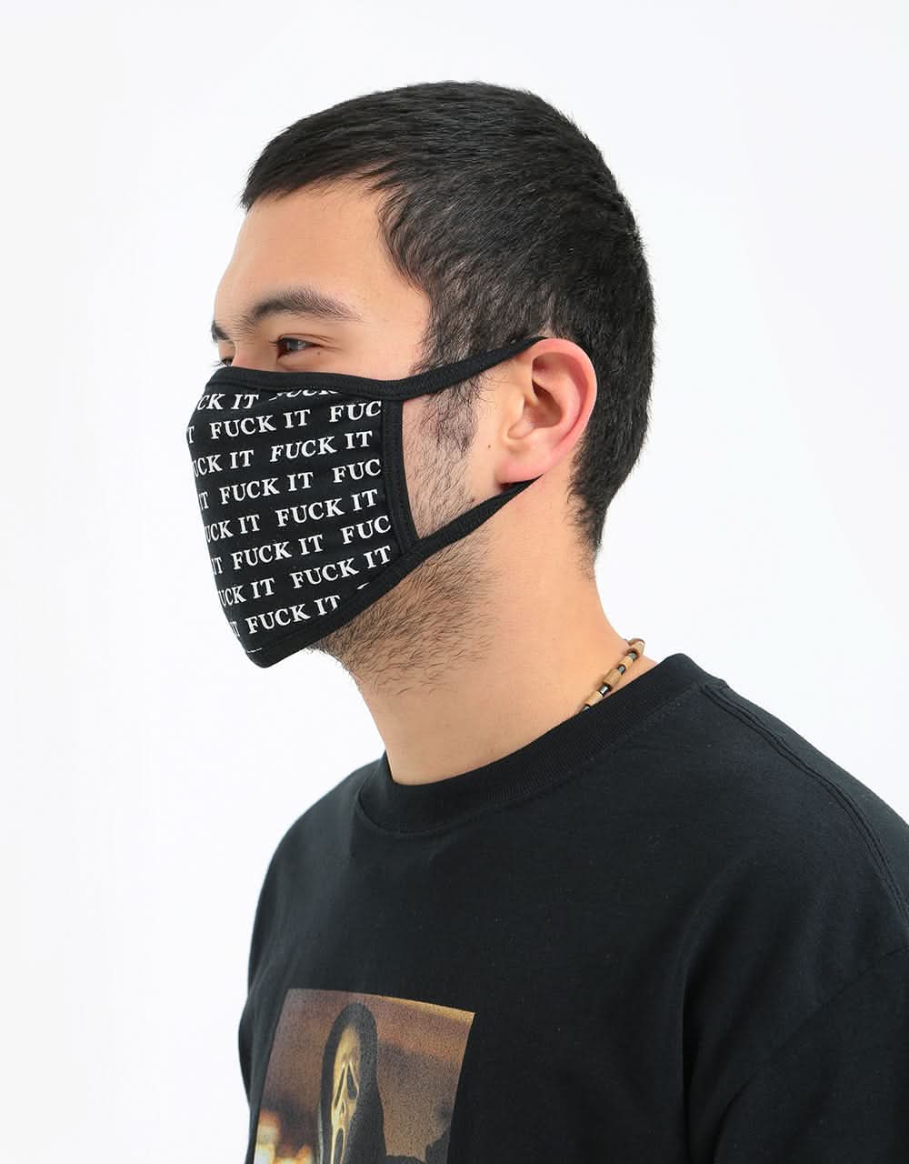 HUF Fuck It Face Mask - Black - Image 7