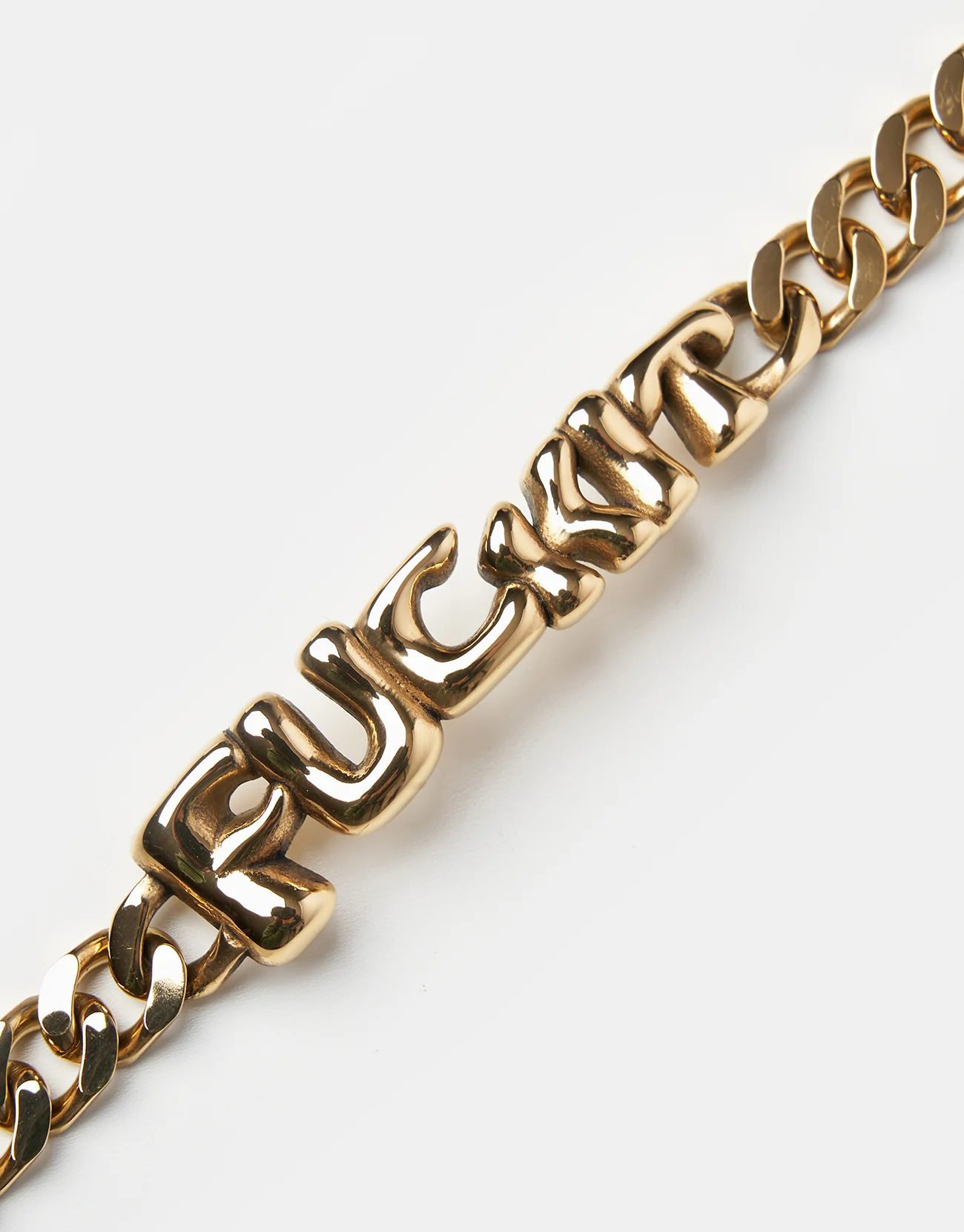 HUF Fuck It Warped ID Bracelet - Gold - Image 2