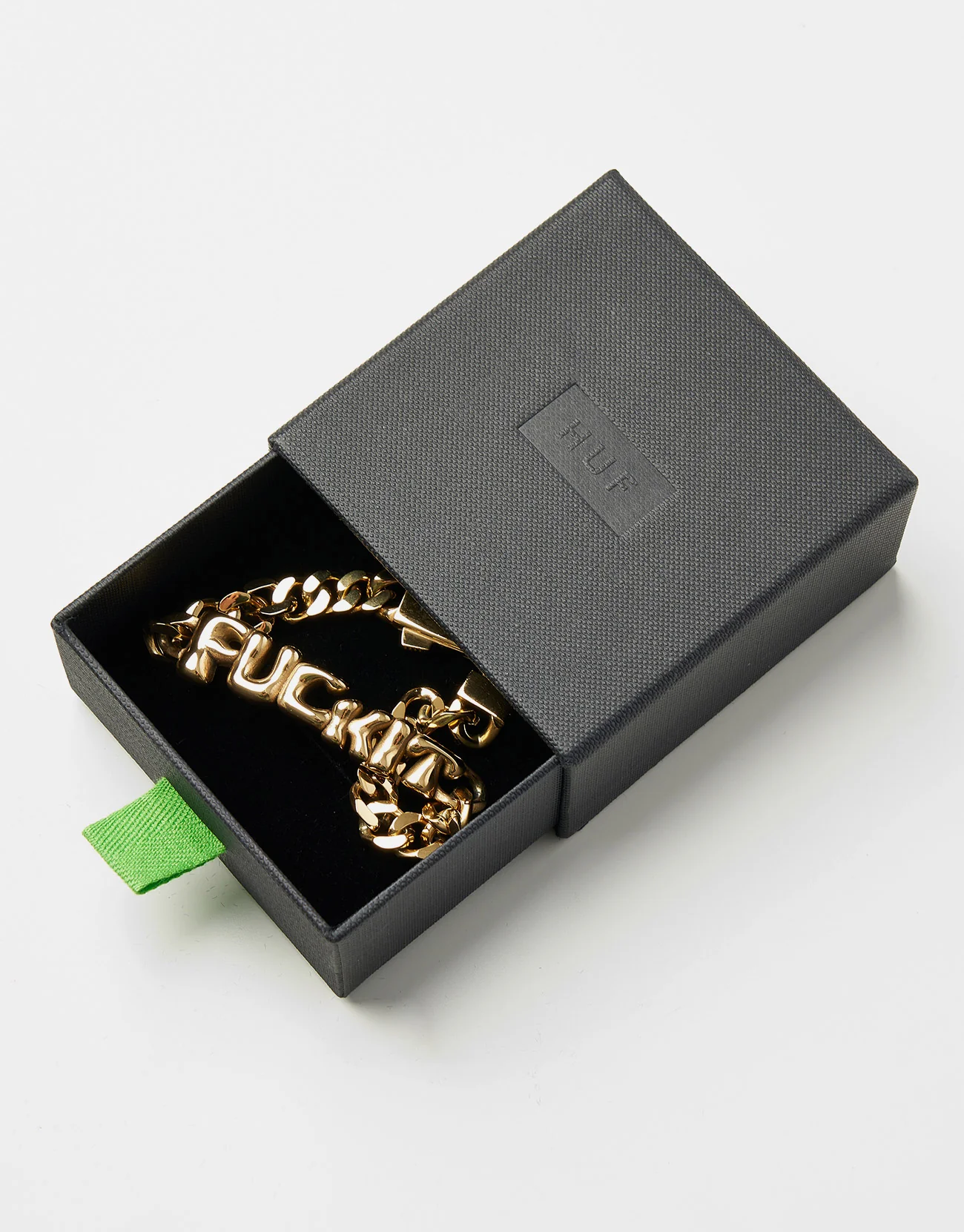 HUF Fuck It Warped ID Bracelet - Gold - Image 6