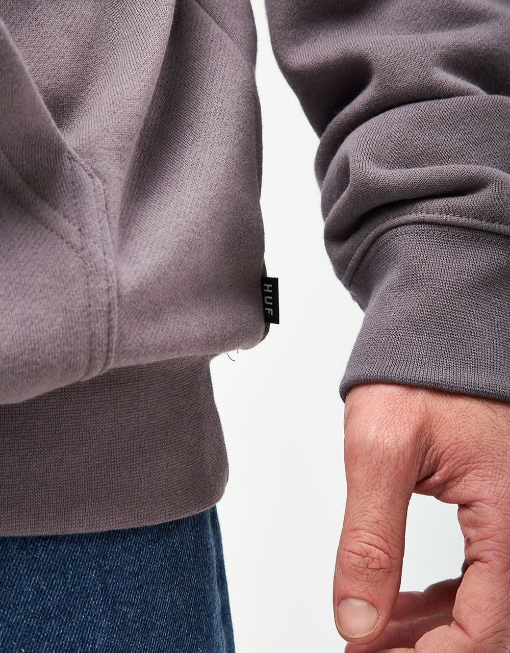 HUF Gamma Pullover Hoodie - Light Plum - Image 4