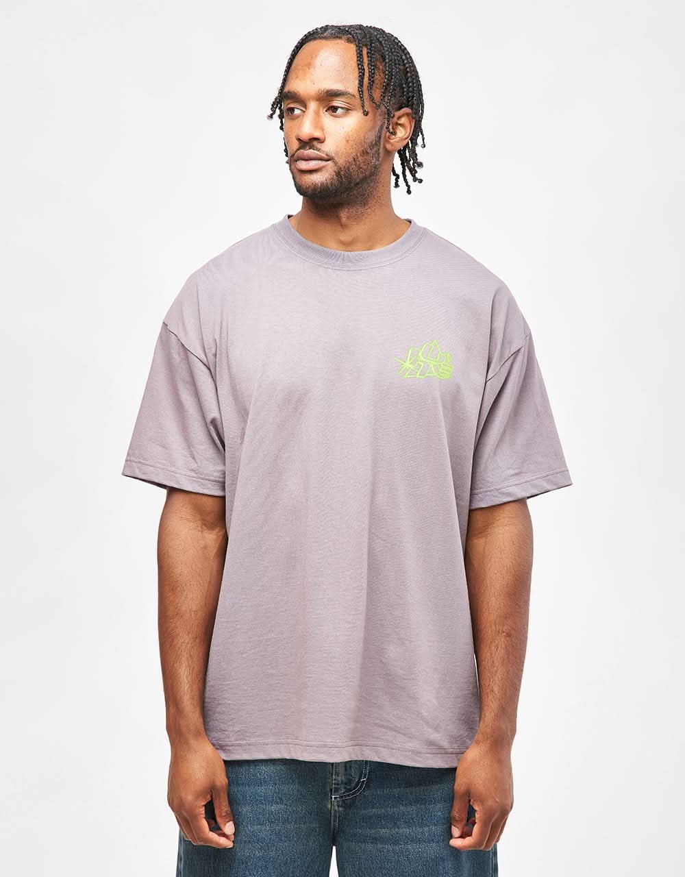 HUF Glow T-Shirt - Light Plum - Image 2