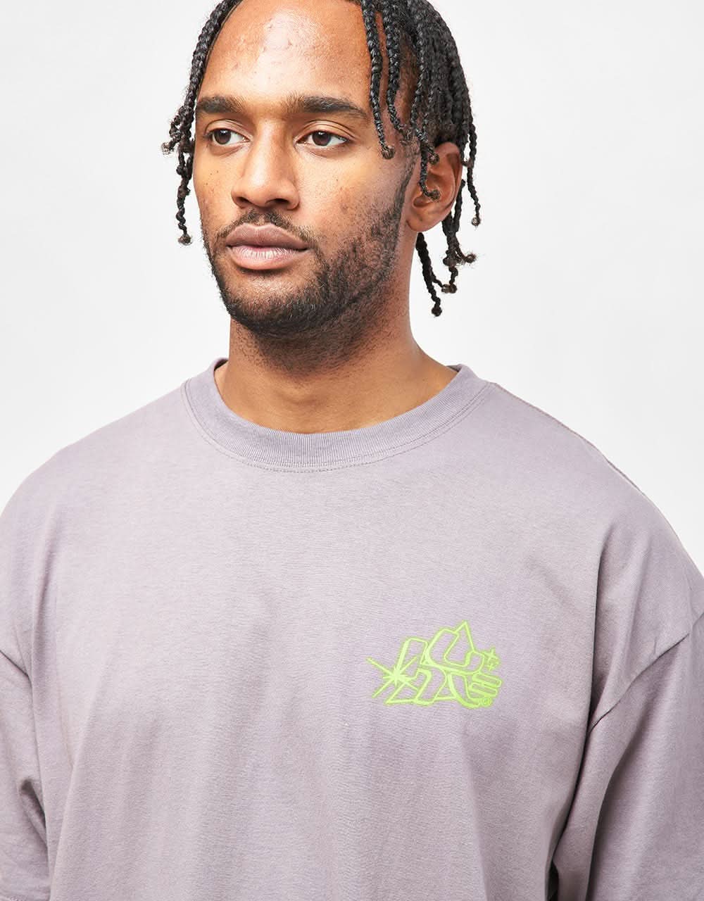 HUF Glow T-Shirt - Light Plum - Image 4