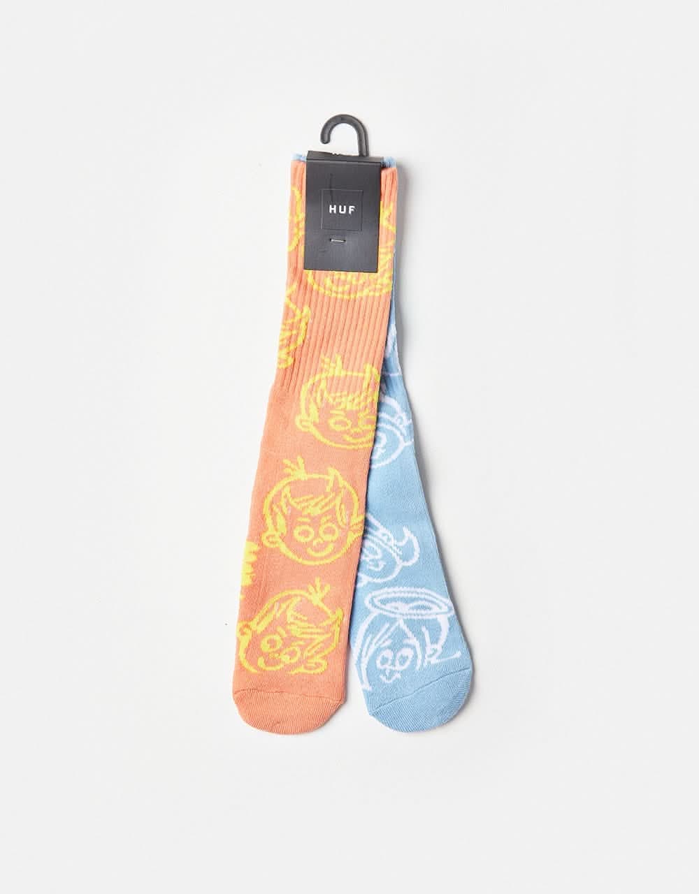 HUF Good N Evil Crew Socks - Multi - Image 6