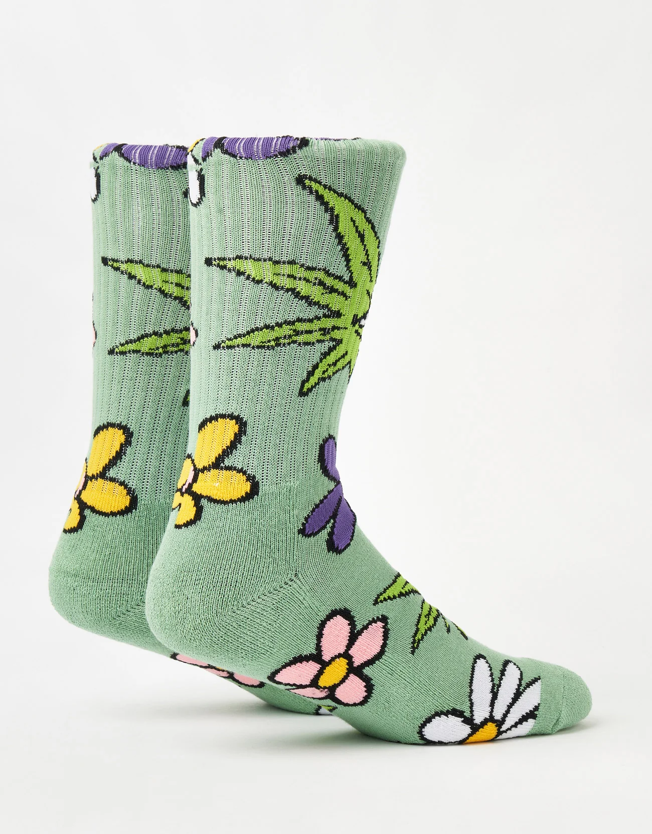 HUF Green Buddy Allergies Socks - Basil - Image 4
