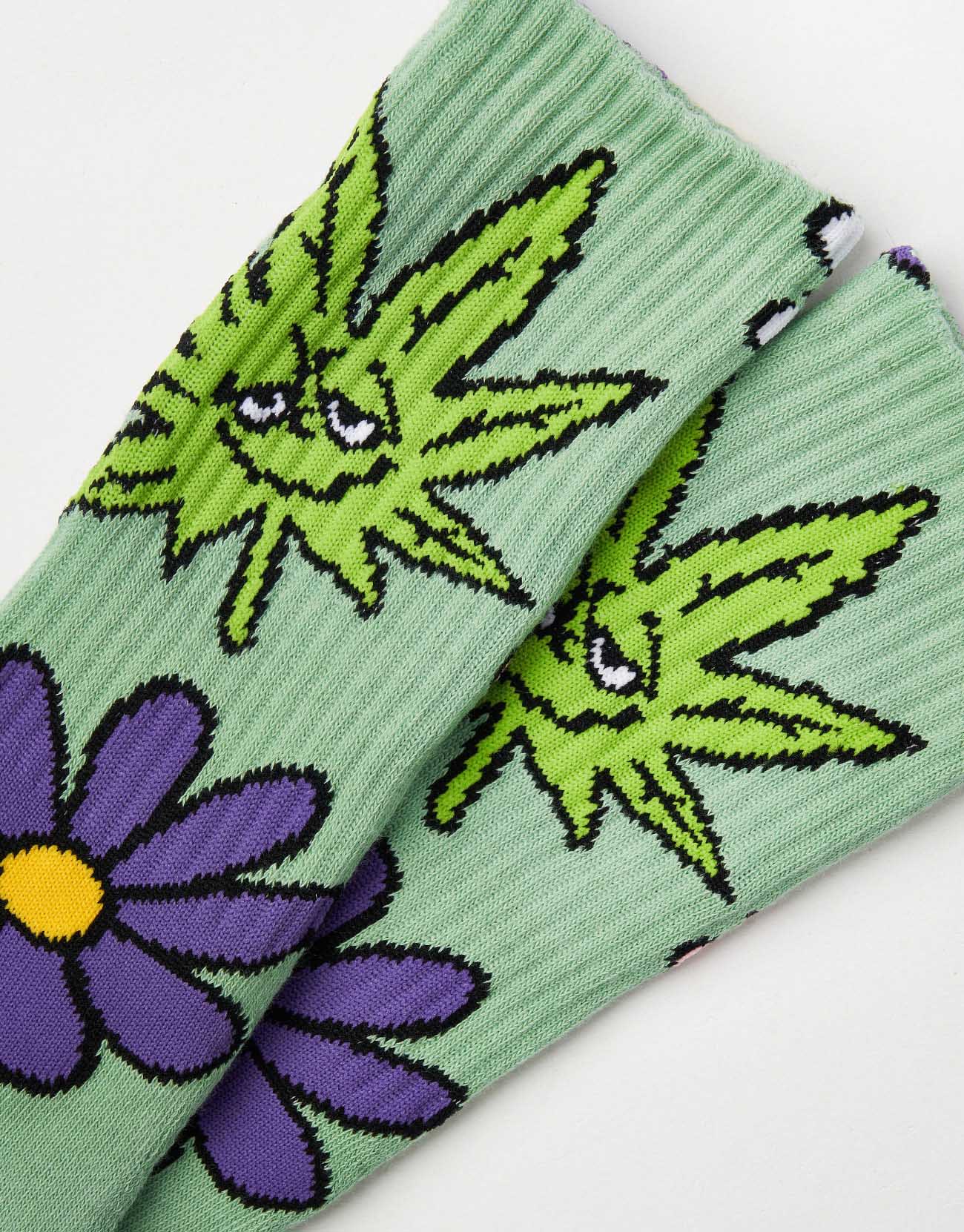 HUF Green Buddy Allergies Socks - Basil - Image 5
