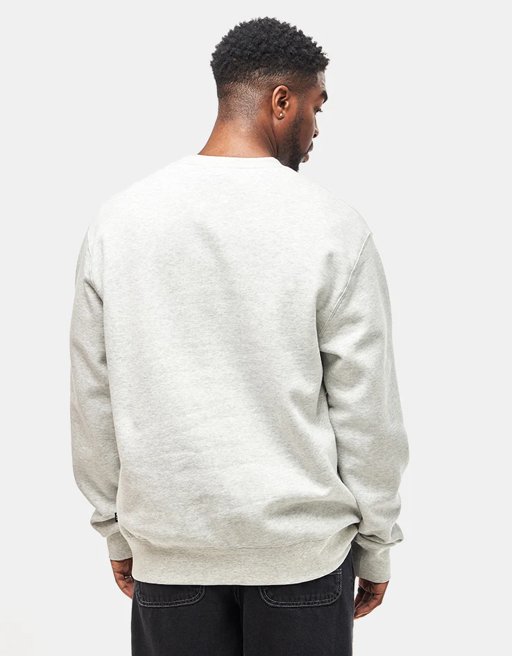 HUF H Bit Crewneck - Ash - Image 2