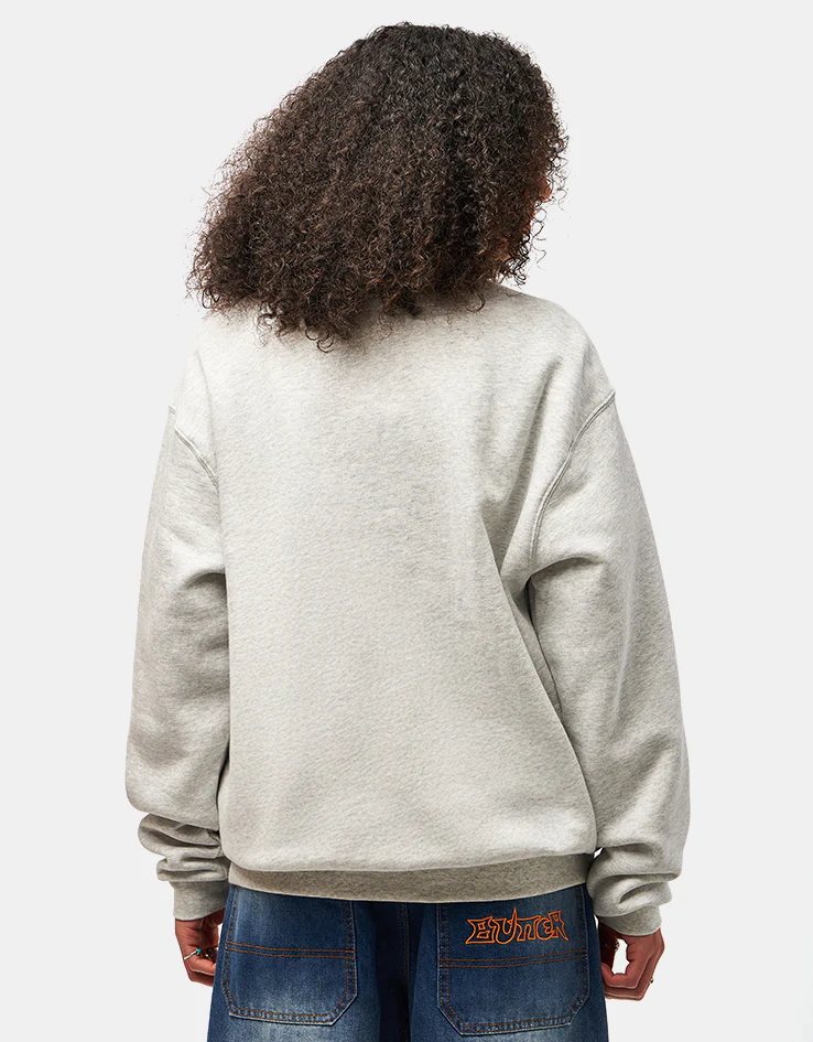 HUF H Bit Crewneck - Ash - Image 6