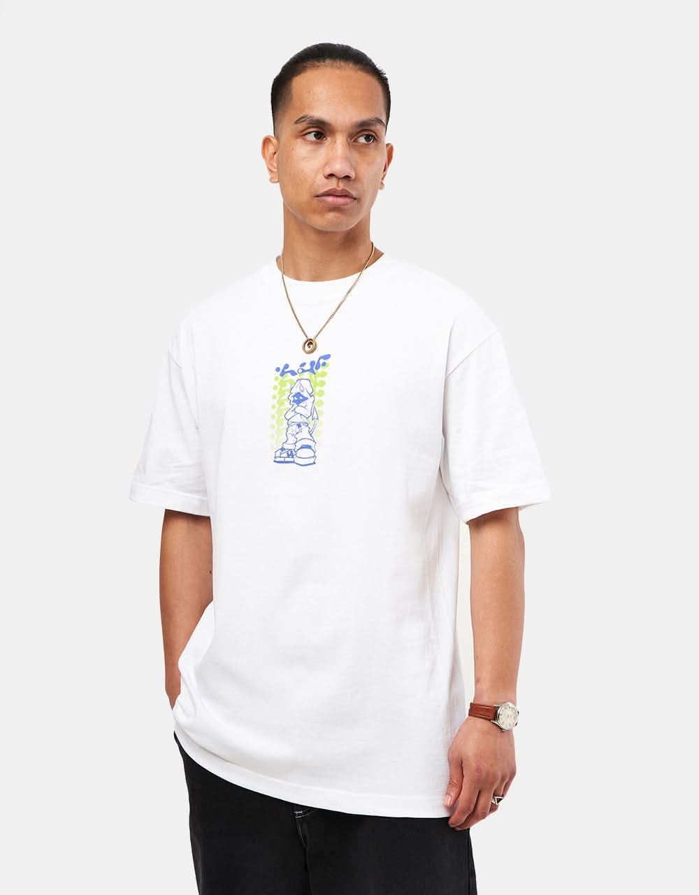 HUF Hell Razor T-Shirt - White - Image 3