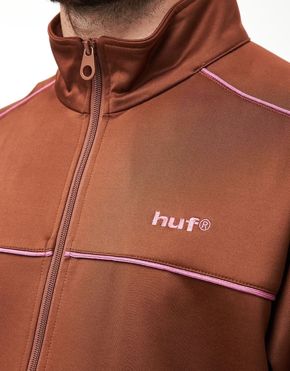 HUF Lexington Track Jacket - Rich Brown - Image 6
