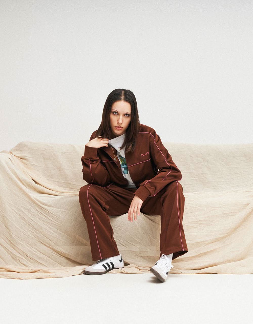HUF Lexington Track Jacket - Rich Brown - Image 8