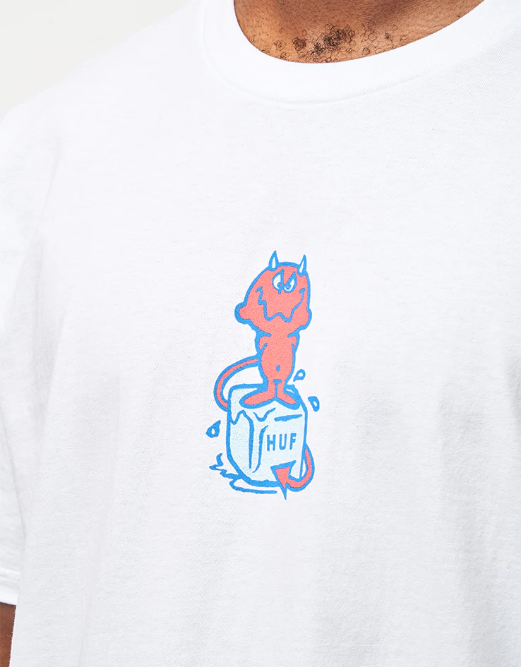HUF Melt T-Shirt - White - Image 3