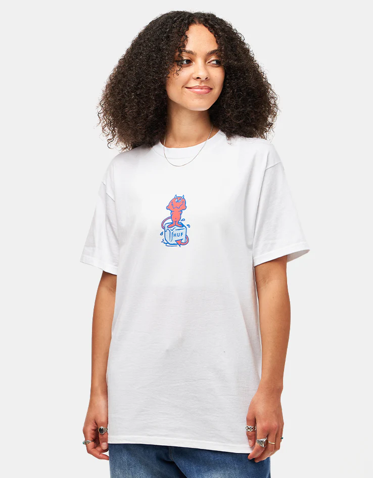 HUF Melt T-Shirt - White - Image 4