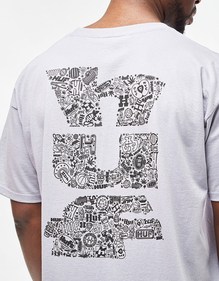 HUF Metablast T-Shirt - Dust Purple - Image 3