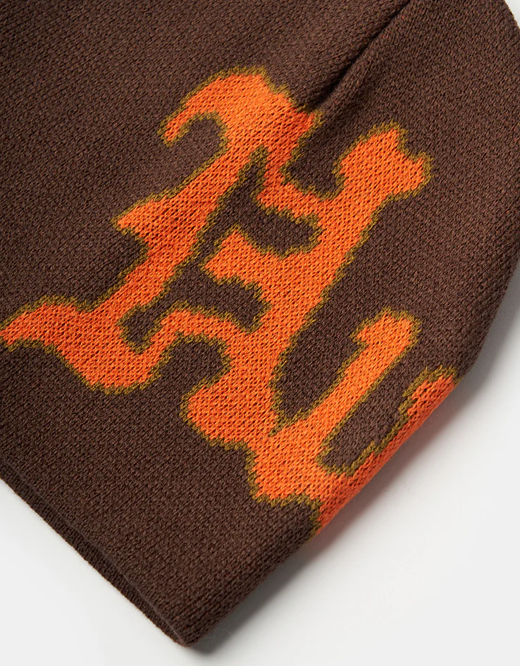 HUF Noble Skully Beanie - Chocolate - Image 2