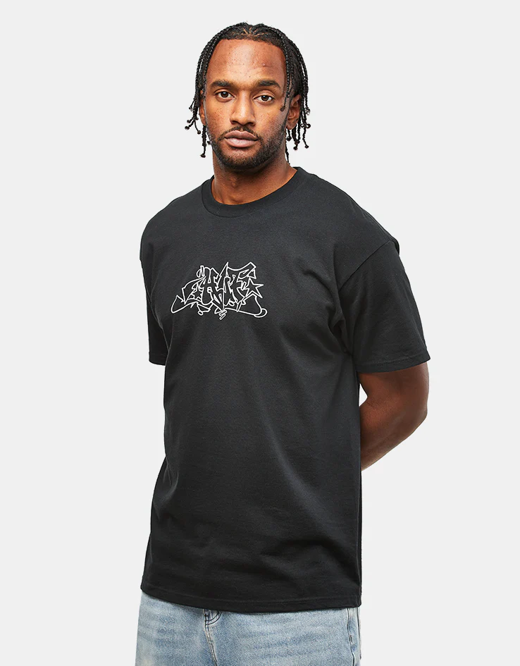 HUF Outlines T-Shirt - Black - Image 2