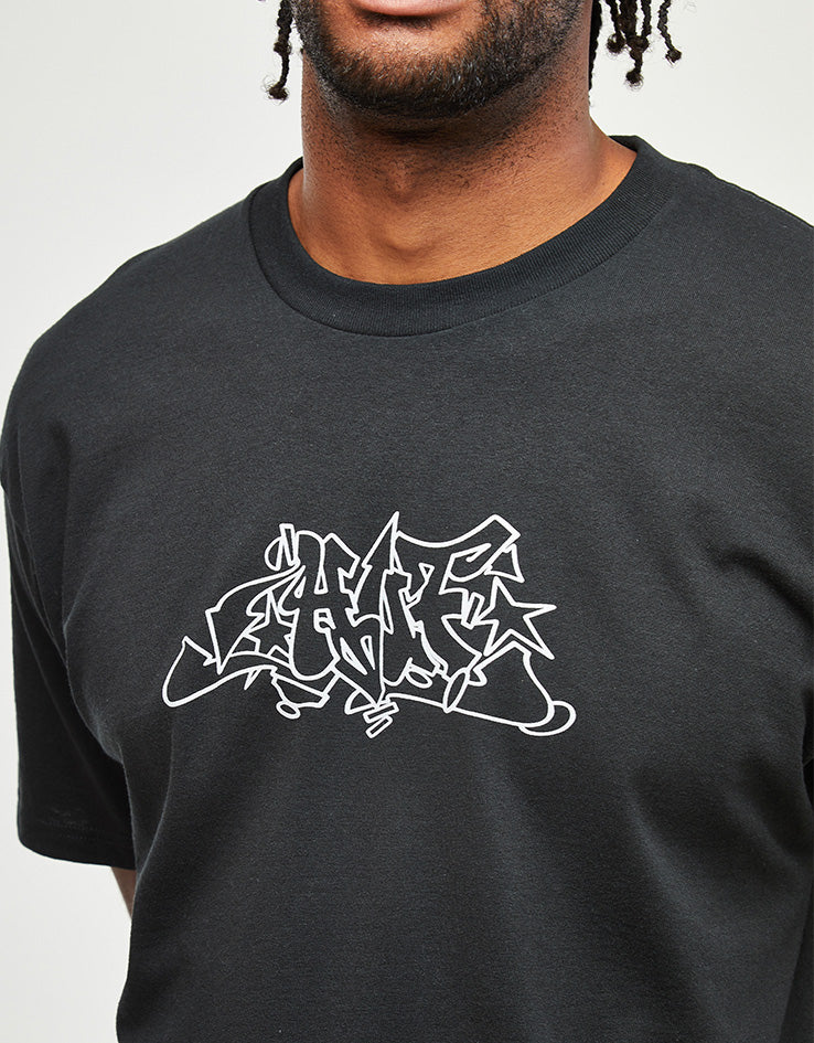 HUF Outlines T-Shirt - Black - Image 4
