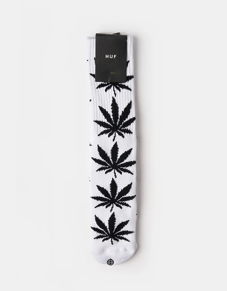 HUF Plantlife Crew Socks - White - Image 2