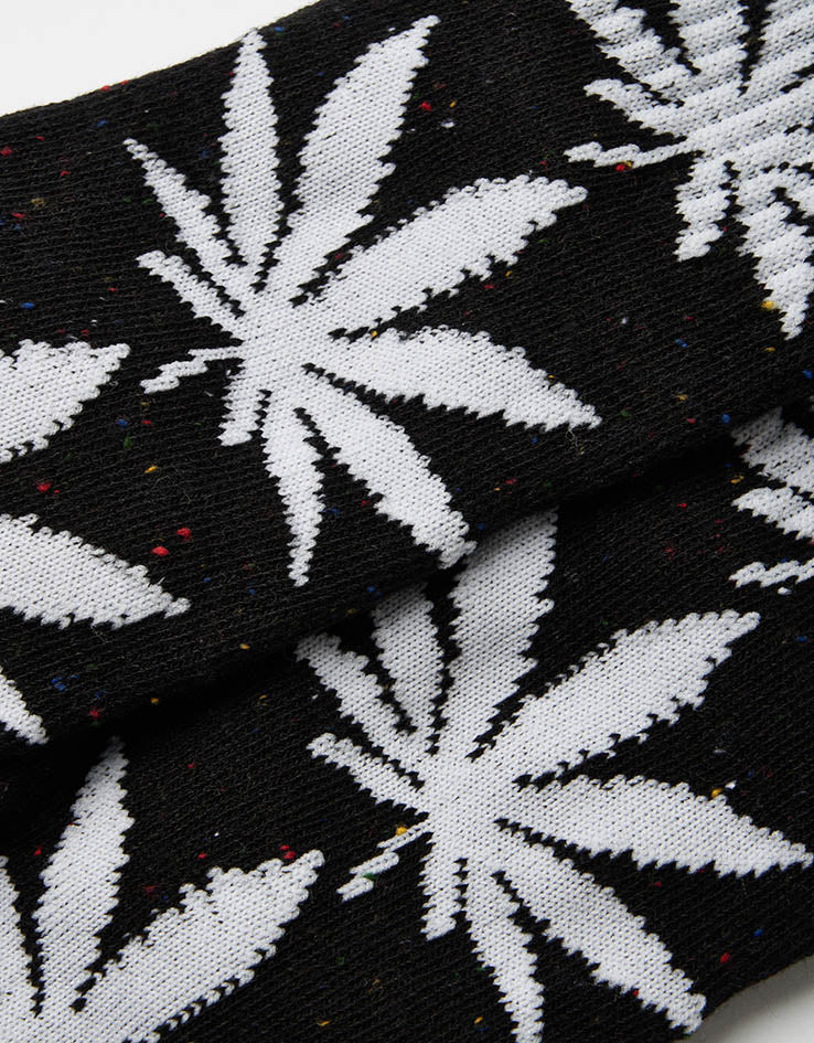 HUF Plantlife Speckled Crew Socks - Black - Image 3